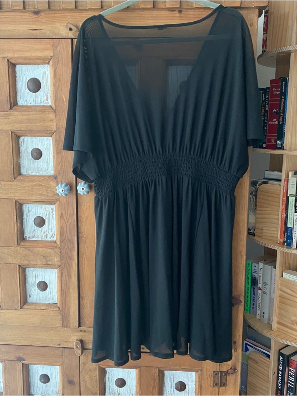 Sheer mini dress / swim cover up XL or XXL - Picture 2 of 3
